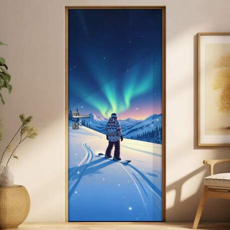 Adesivo de Porta Snowboard