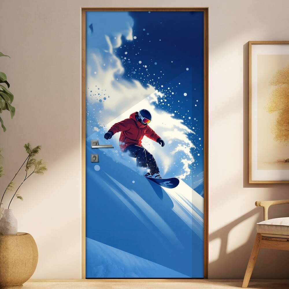 Adesivo de Porta Snowboard