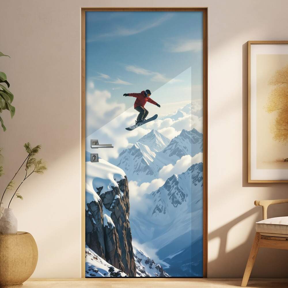 Adesivo de Porta Snowboard
