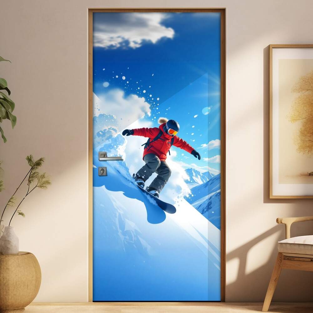 Adesivo de Porta Snowboard