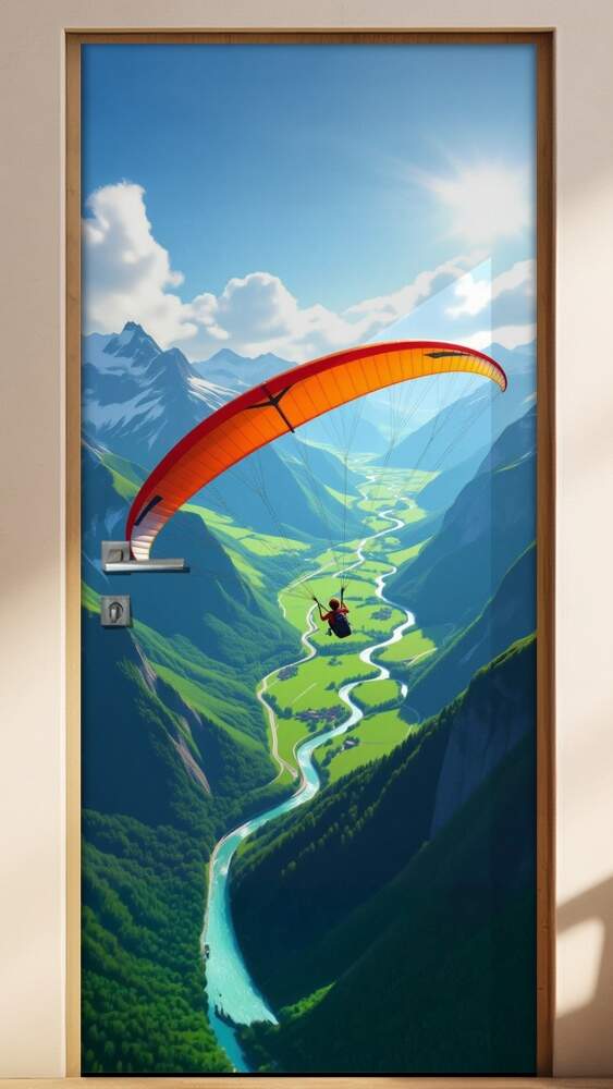 Adesivo de Porta Paraquedismo