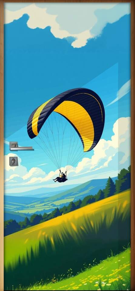 Adesivo de Porta Paraquedismo