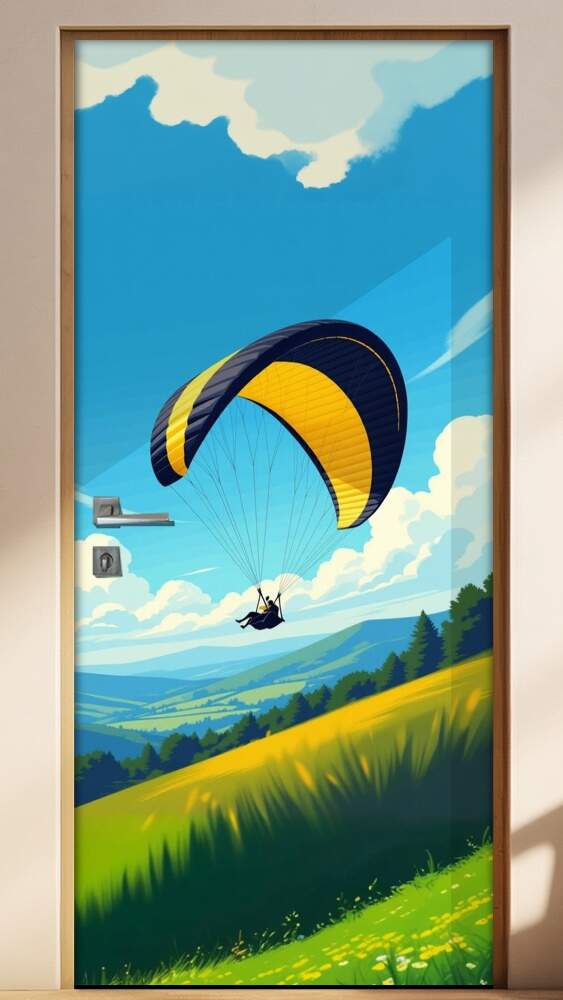 Adesivo de Porta Paraquedismo