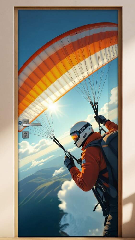 Adesivo de Porta Paraquedismo