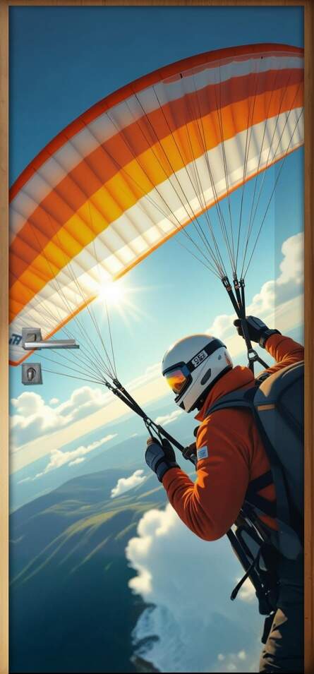 Adesivo de Porta Paraquedismo