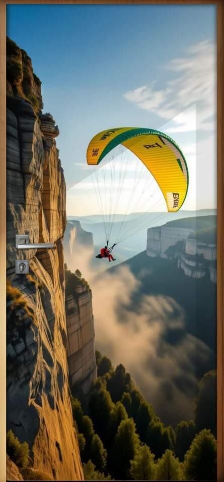 Adesivo de Porta Paraquedismo