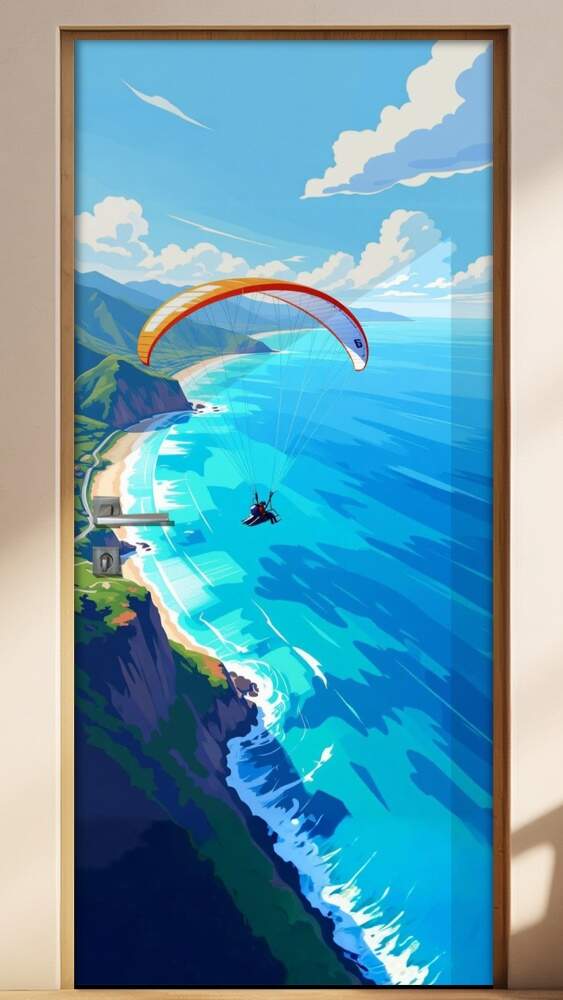 Adesivo de Porta Paraquedismo