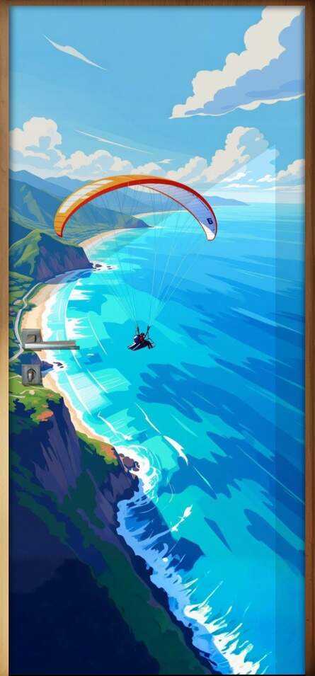 Adesivo de Porta Paraquedismo