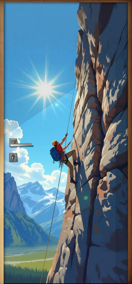 Adesivo de Porta Escalada