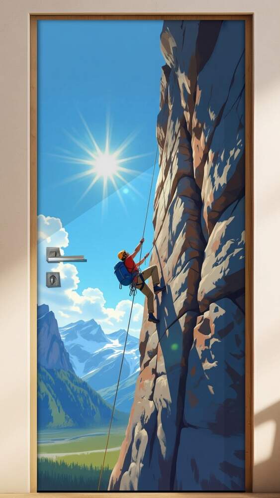 Adesivo de Porta Escalada