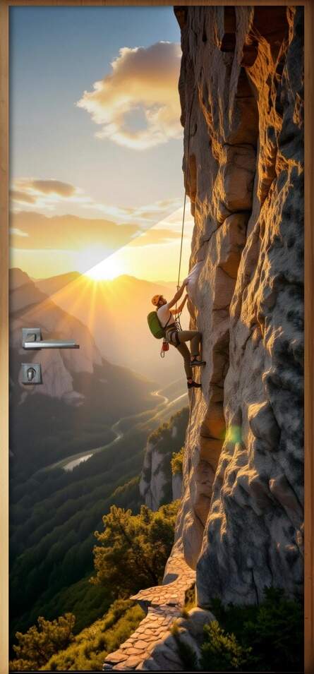 Adesivo de Porta Escalada