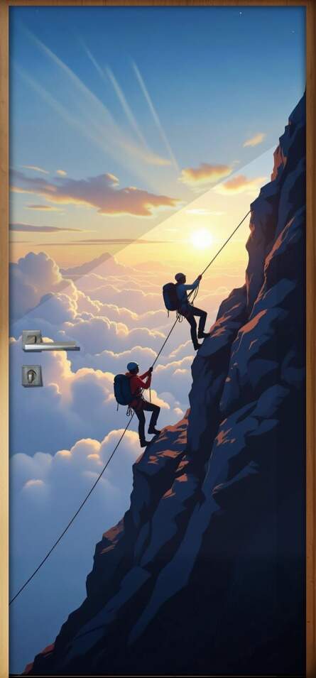 Adesivo de Porta Escalada