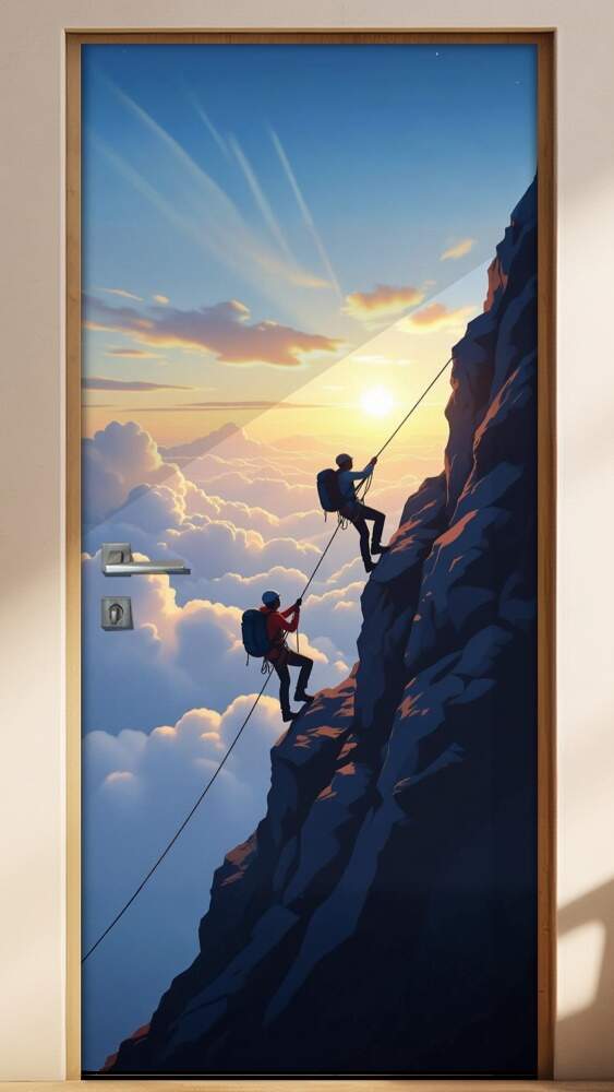 Adesivo de Porta Escalada