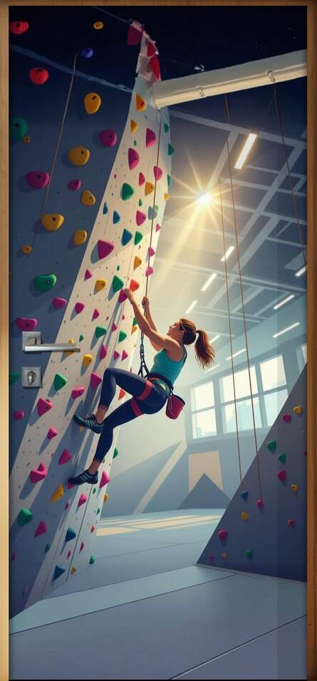 Adesivo de Porta Escalada