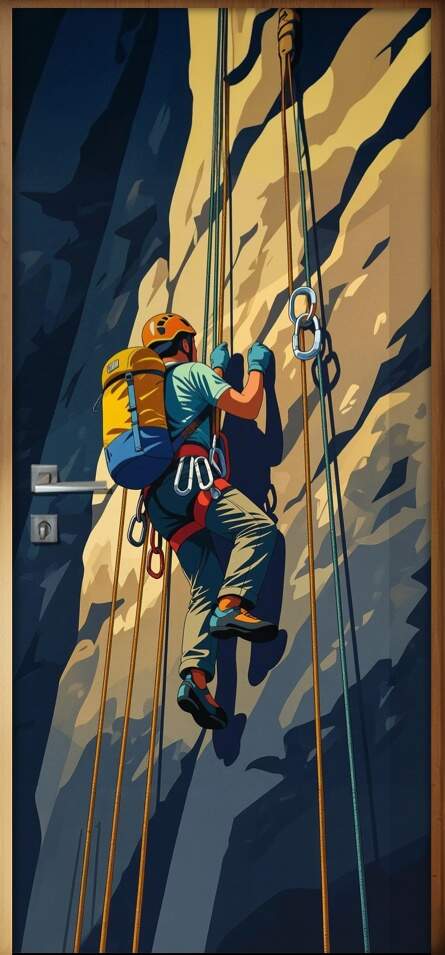 Adesivo de Porta Escalada