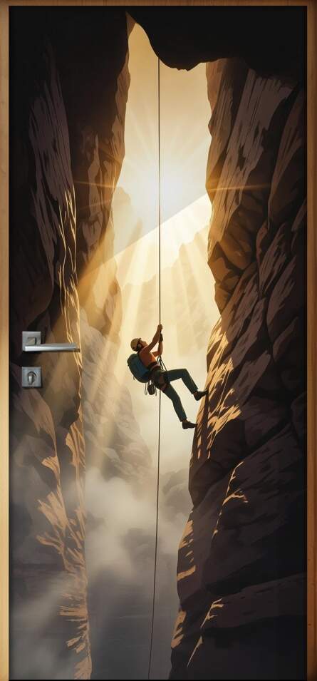 Adesivo de Porta Escalada