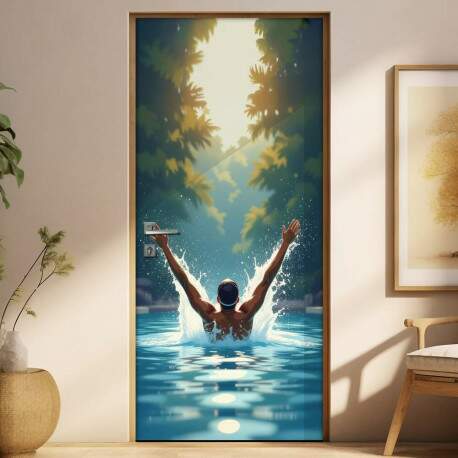 Adesivo de Porta Natao