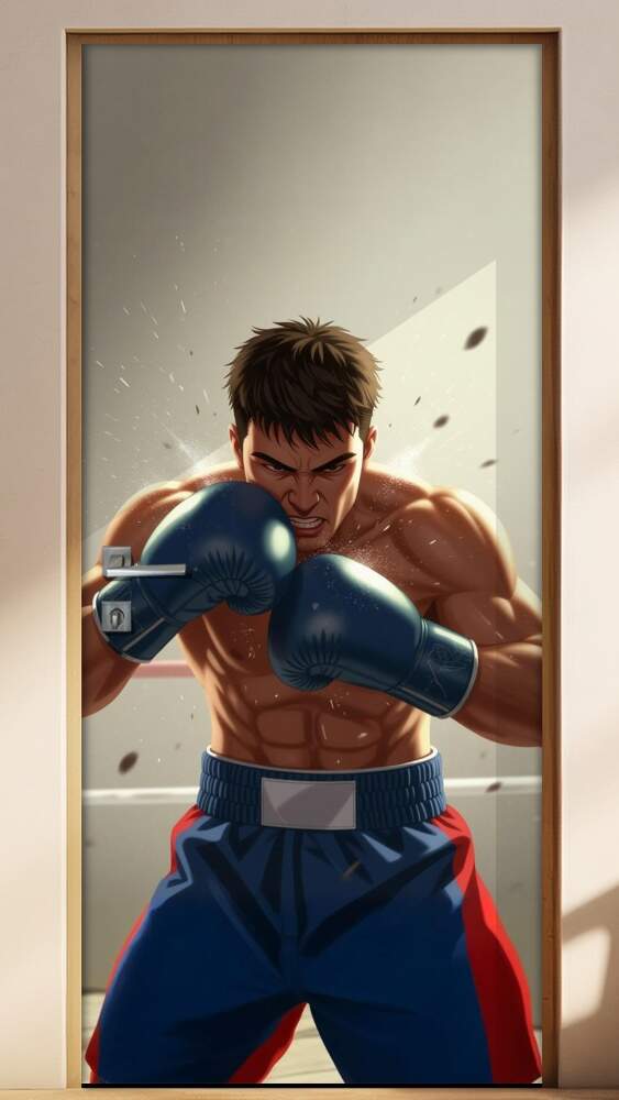 Adesivo de Porta Boxe