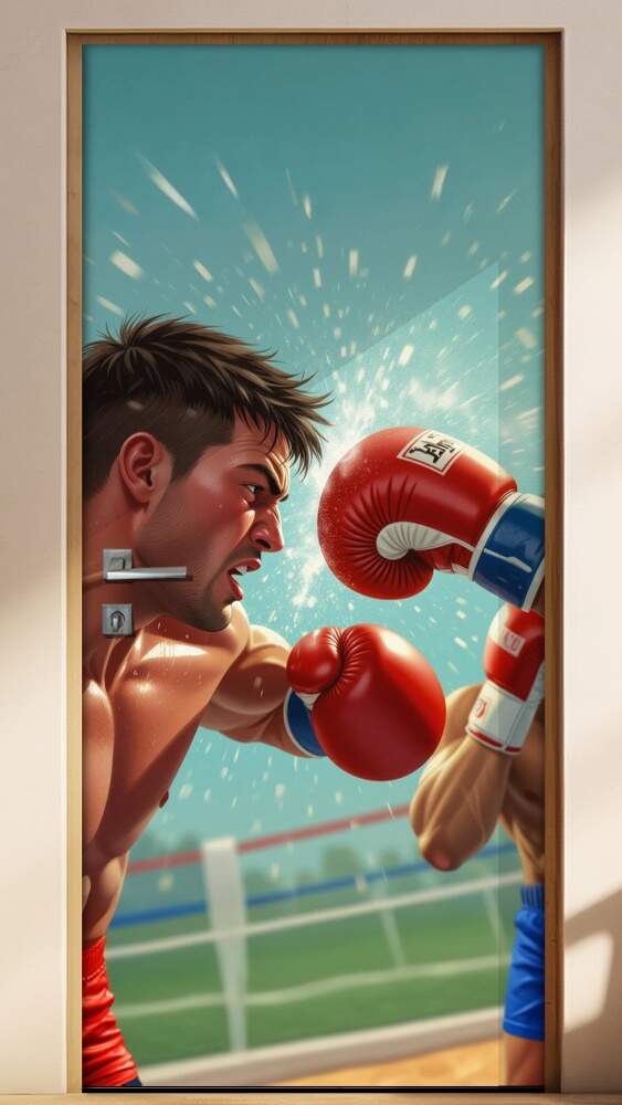 Adesivo de Porta Boxe