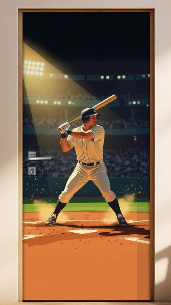 Adesivo de Porta Beisebol