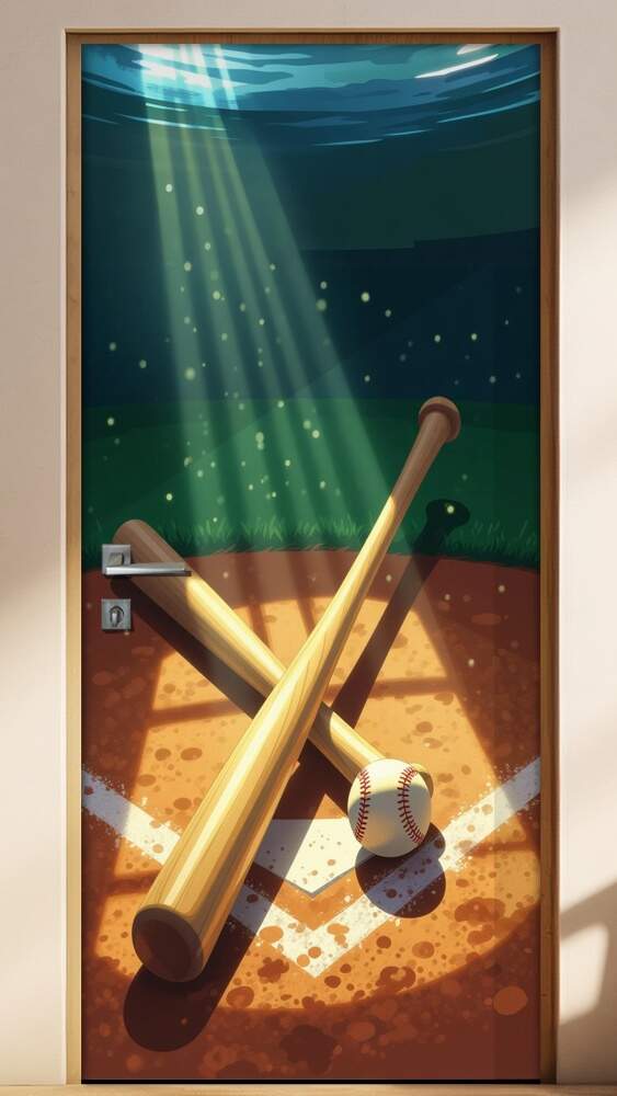 Adesivo de Porta Beisebol