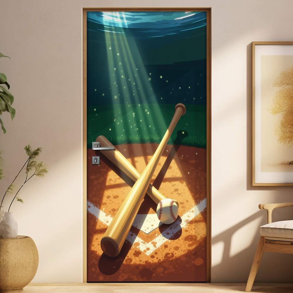 Adesivo de Porta Beisebol
