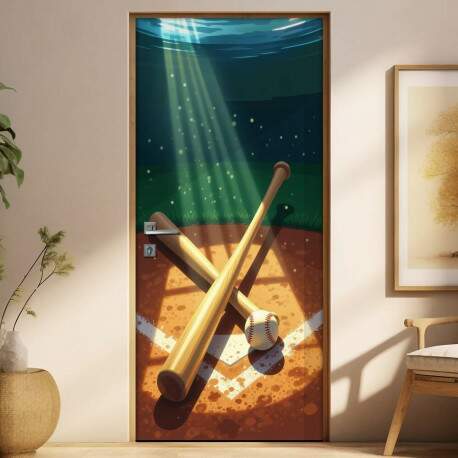 Adesivo de Porta Beisebol