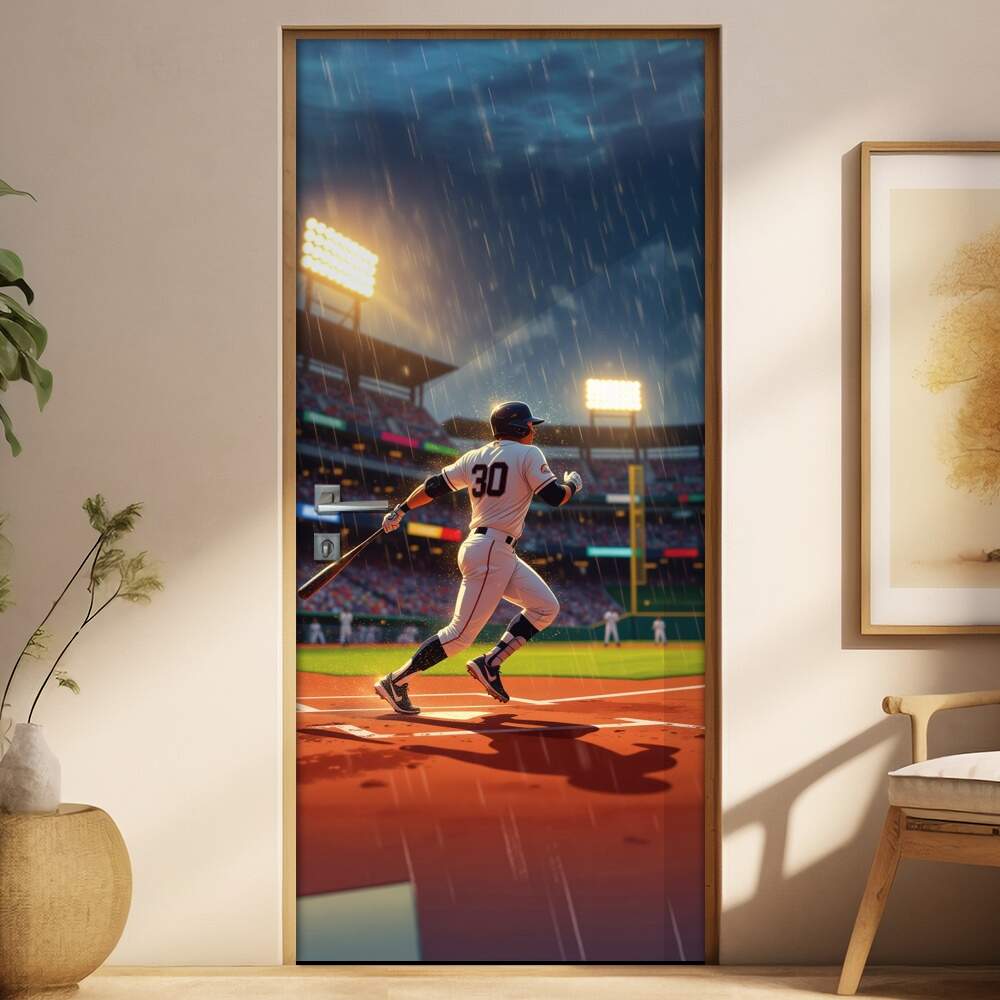 Adesivo de Porta Beisebol