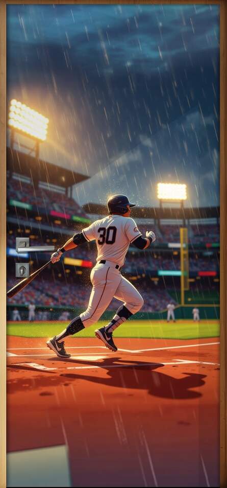 Adesivo de Porta Beisebol