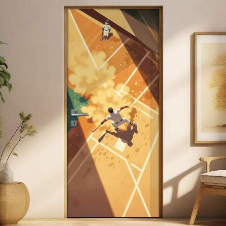 Adesivo de Porta Beisebol