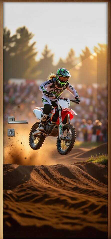 Adesivo de Porta Motocross