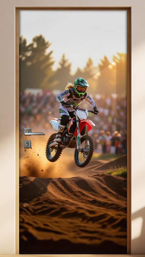 Adesivo de Porta Motocross