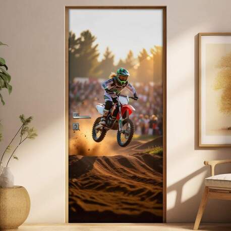Adesivo de Porta Motocross