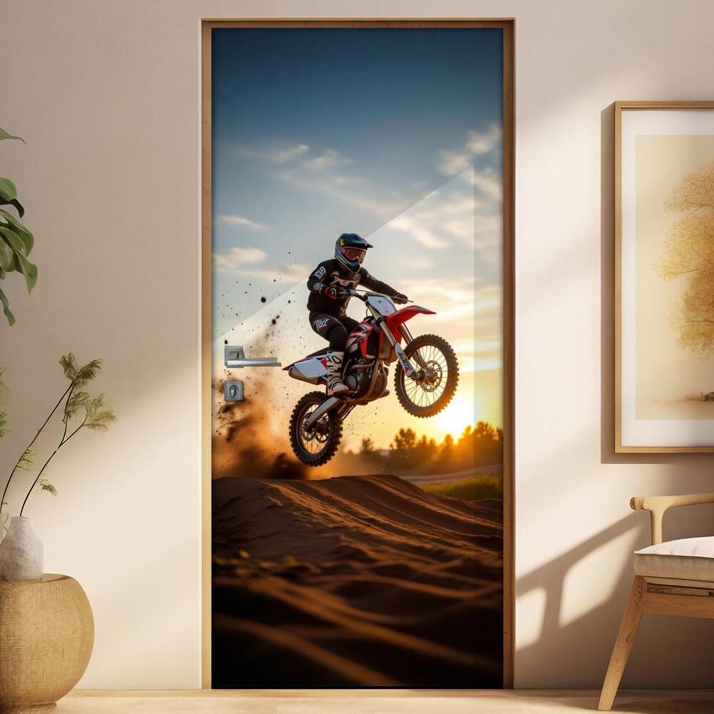 Adesivo de Porta Motocross