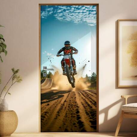 Adesivo de Porta Motocross