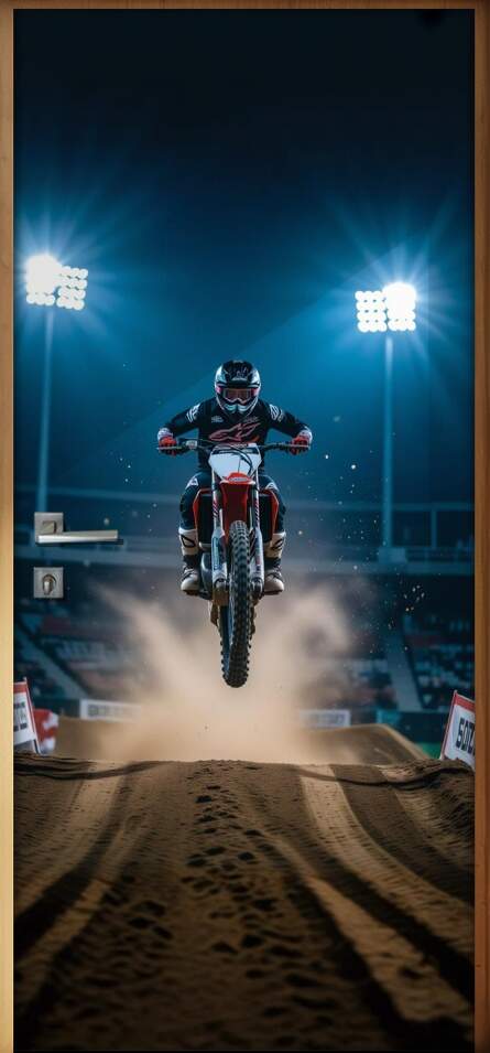 Adesivo de Porta Motocross