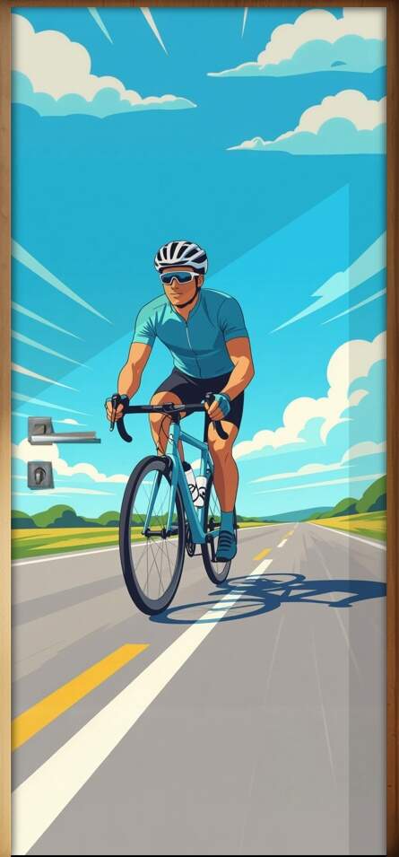 Adesivo de Porta ciclismo