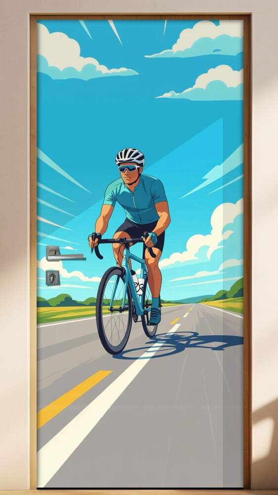 Adesivo de Porta ciclismo