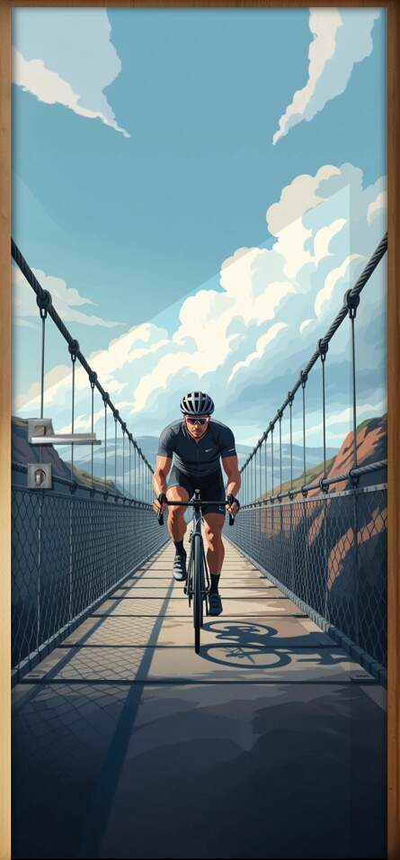 Adesivo de Porta ciclismo