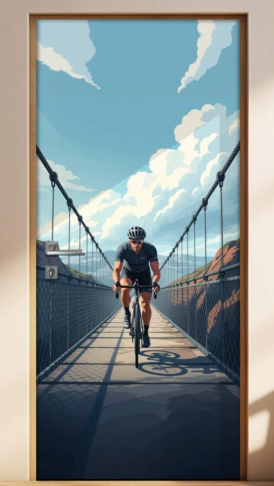 Adesivo de Porta ciclismo