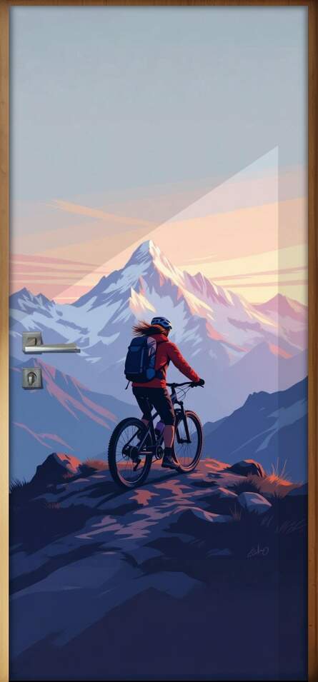 Adesivo de Porta ciclismo