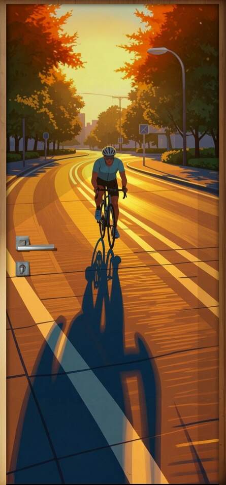 Adesivo de Porta ciclismo