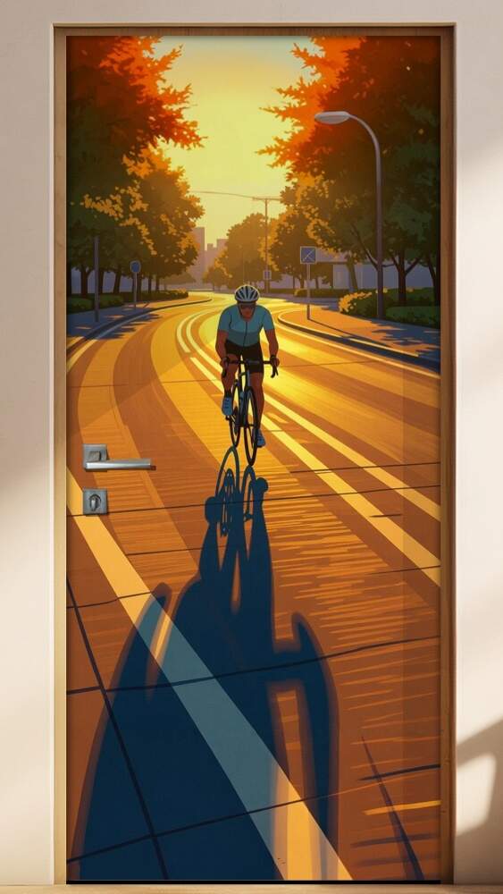 Adesivo de Porta ciclismo