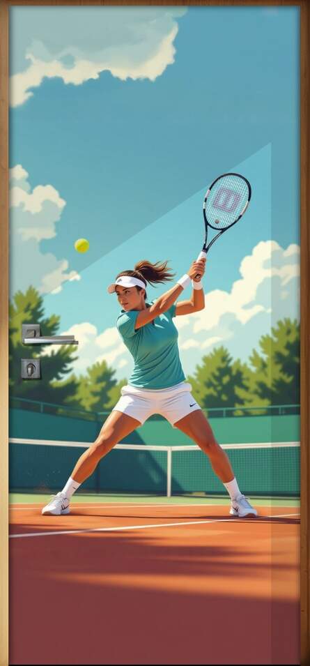 Adesivo de Porta Tennis