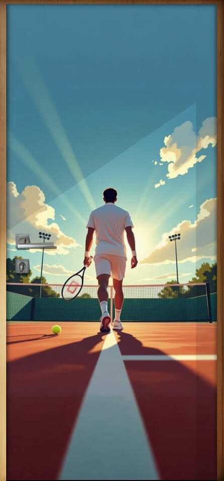 Adesivo de Porta Tennis