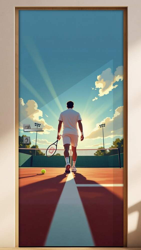 Adesivo de Porta Tennis