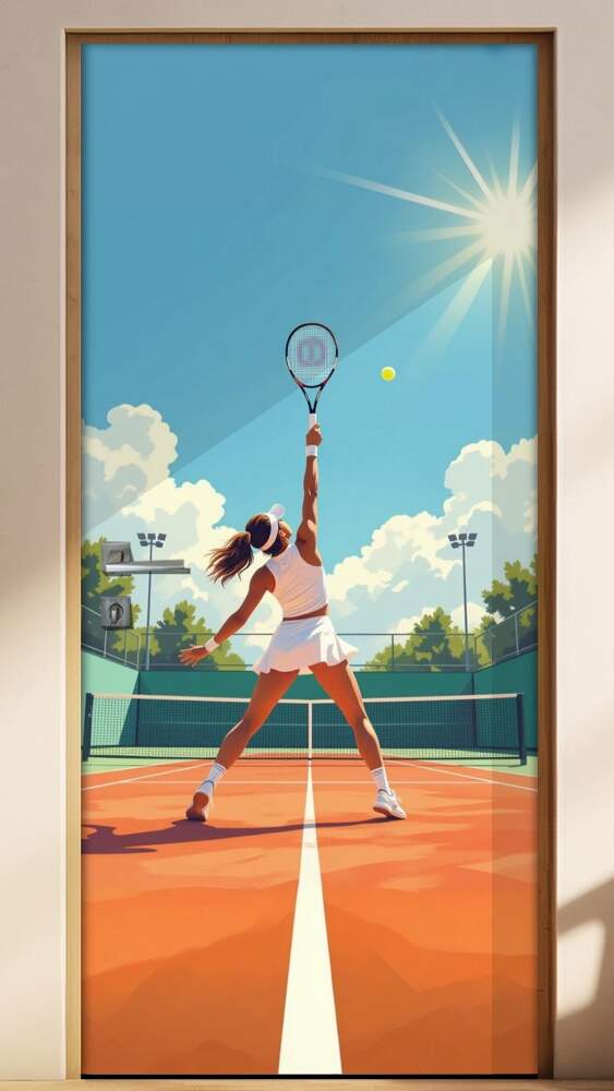 Adesivo de Porta Tennis