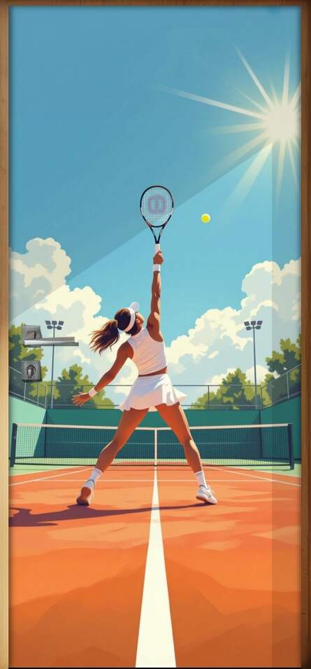 Adesivo de Porta Tennis