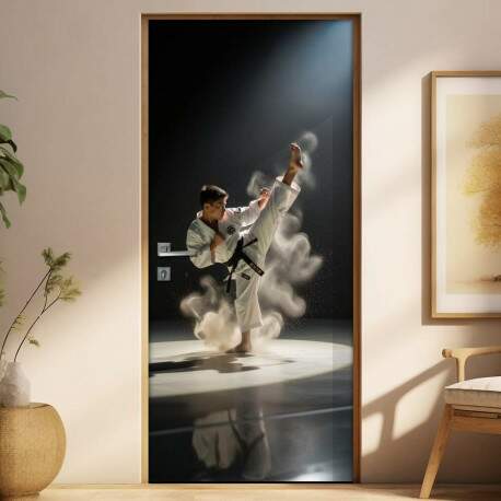 Adesivo de Porta Artes Marciais