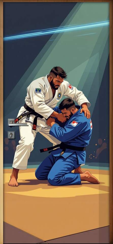 Adesivo de Porta Artes Marciais